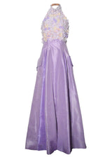 Floral Bodice Taffeta Ballgown - Kevan Hall Co. -