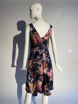 Floral Slip Dress - Purple - Kevan Hall -