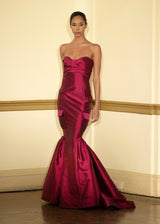 Look 20: Ruby Bustier Cargo Pocket Gown - Kevan Hall Co. -