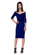 Off The Shoulder Ponte Dress - Kevan Hall - Dress -