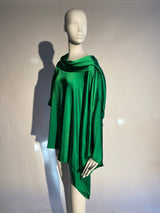 Silky Scarf Top - Green - Kevan Hall -
