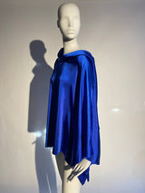 Silky Scarf Top - Royal Blue - Kevan Hall -