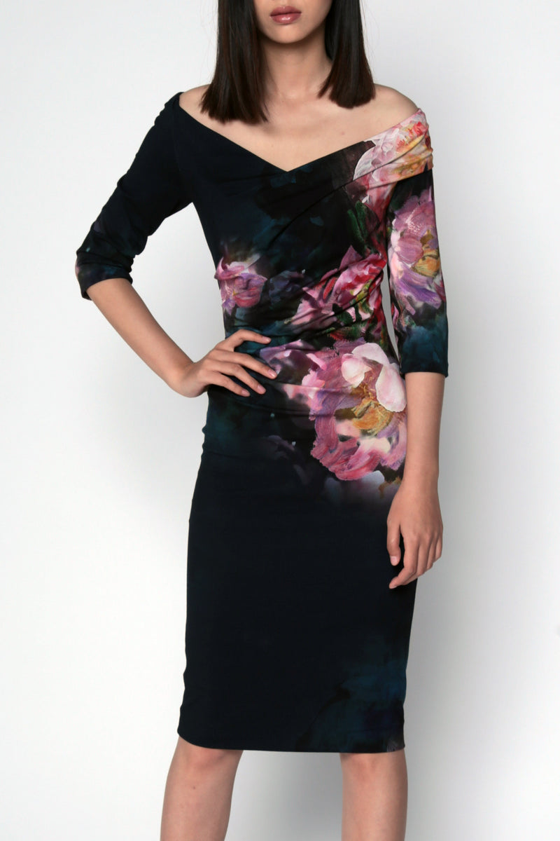 Floral Off-The-Shoulder Dress
