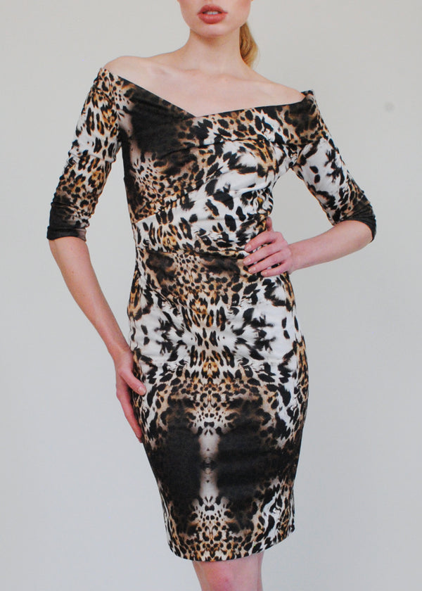 NEW* Leopard Off-The-Shoulder Dress