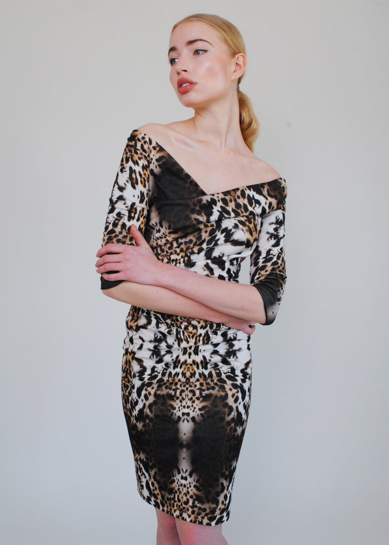 NEW* Leopard Off-The-Shoulder Dress
