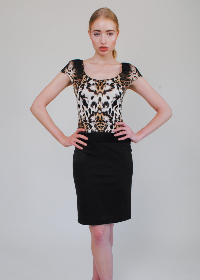 NEW* Leopard Cap Sleeve Dress