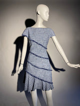 Diagonal Fringe Dress