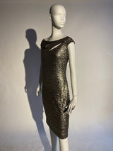 Gold Sequin Party Dress