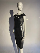 Silver Sequin Party Dress