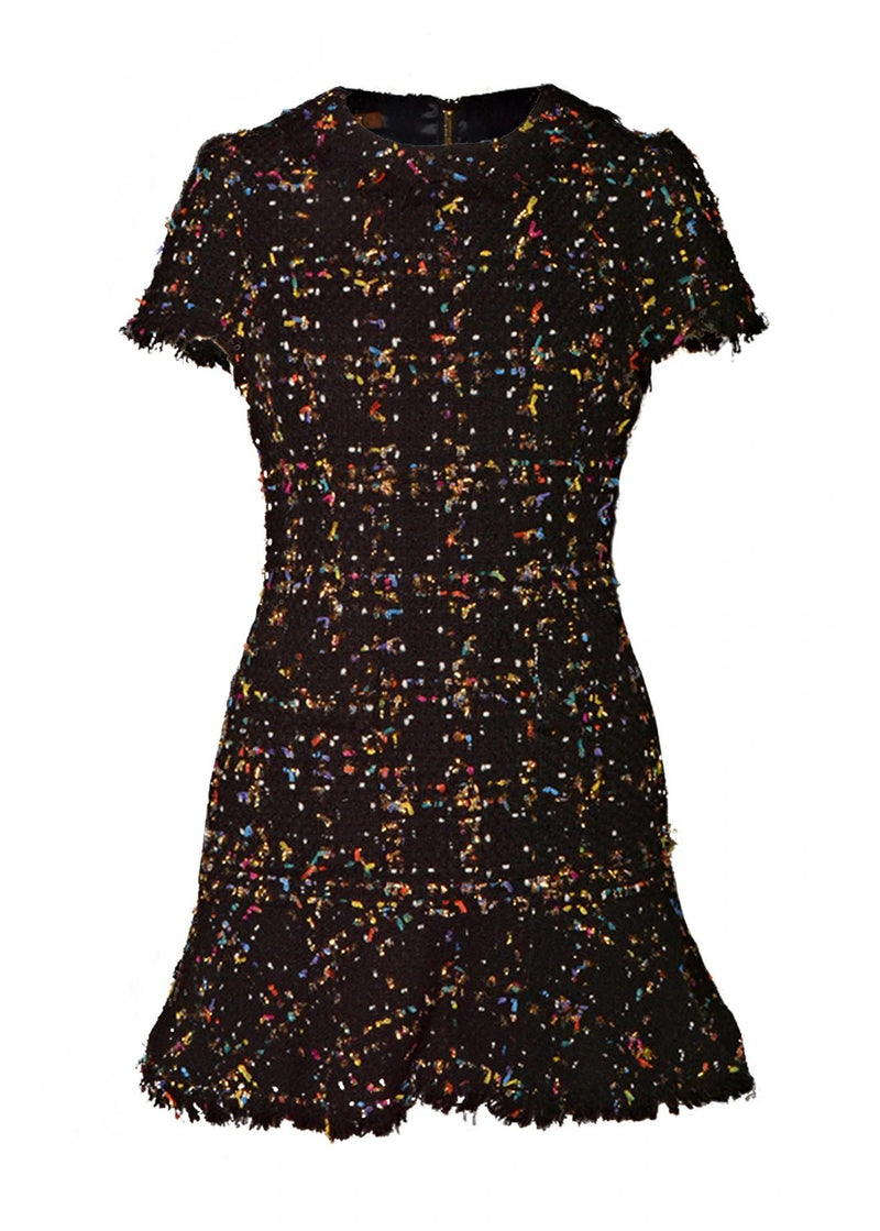 tweed skater dress AconiconiShort Skater Tweed dress- Hemerocallis