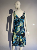 Floral V-Neck Slip Dress - Kevan Hall - 