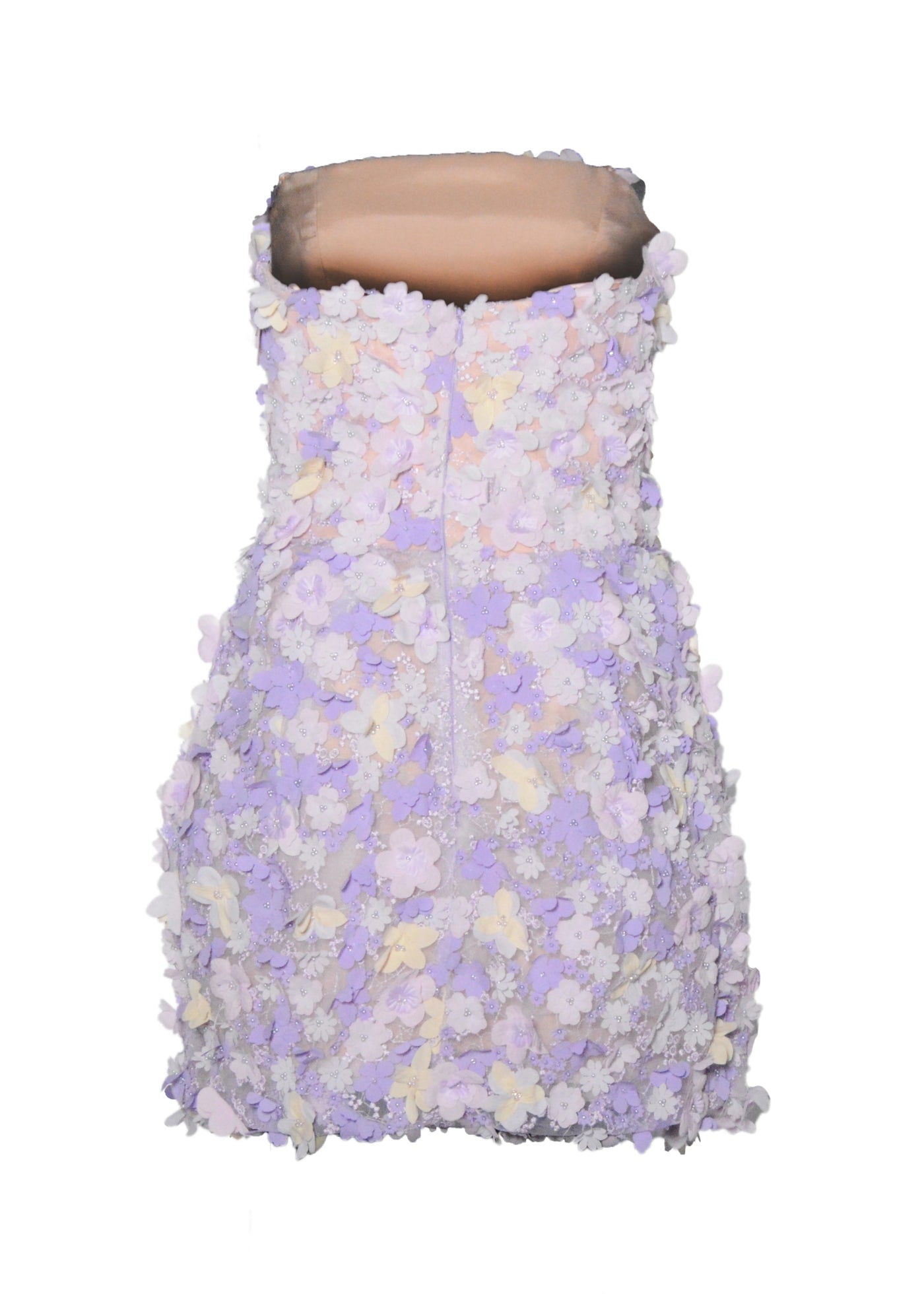 purple bubble dress Lilac Floral Applique Bubble Bustier – Kevan Hall