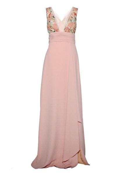 Ethnic Gown Crepe Dresses Online Ethnic Party Dresses Buy Online  Bullionknot Party Wear