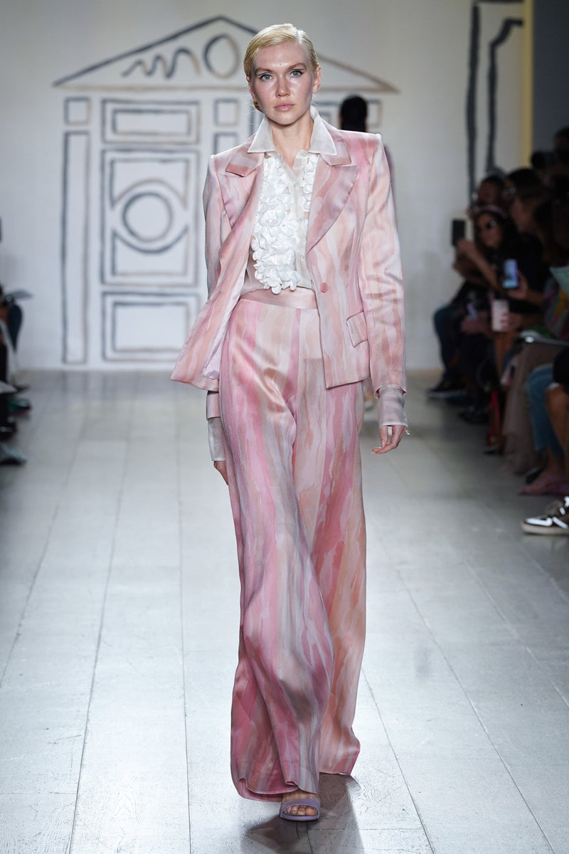 Pink Brushstrokes Blazer - Kevan Hall Co. - 